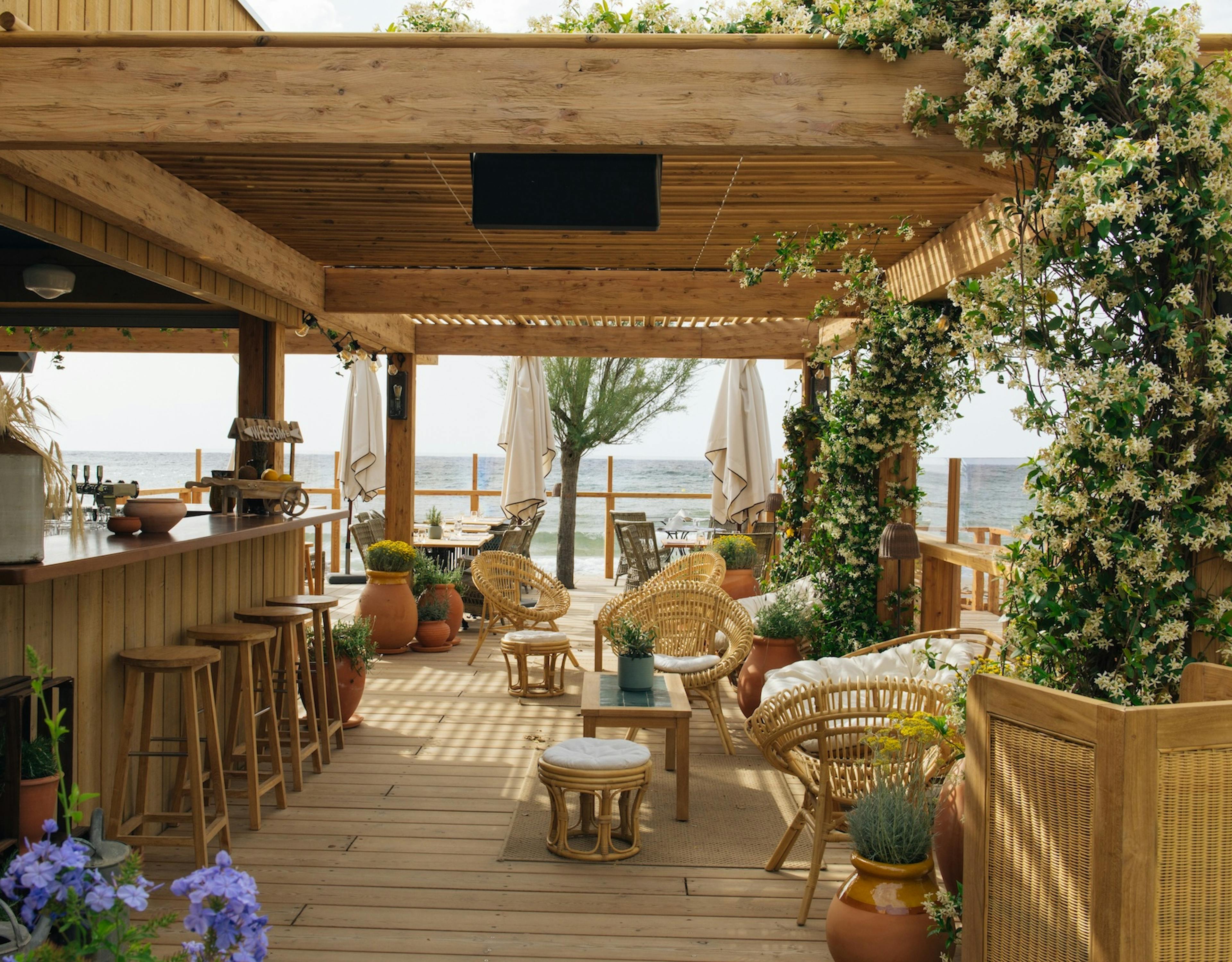 Restaurant et plage privée Jardin Tropézina à Saint-Tropez