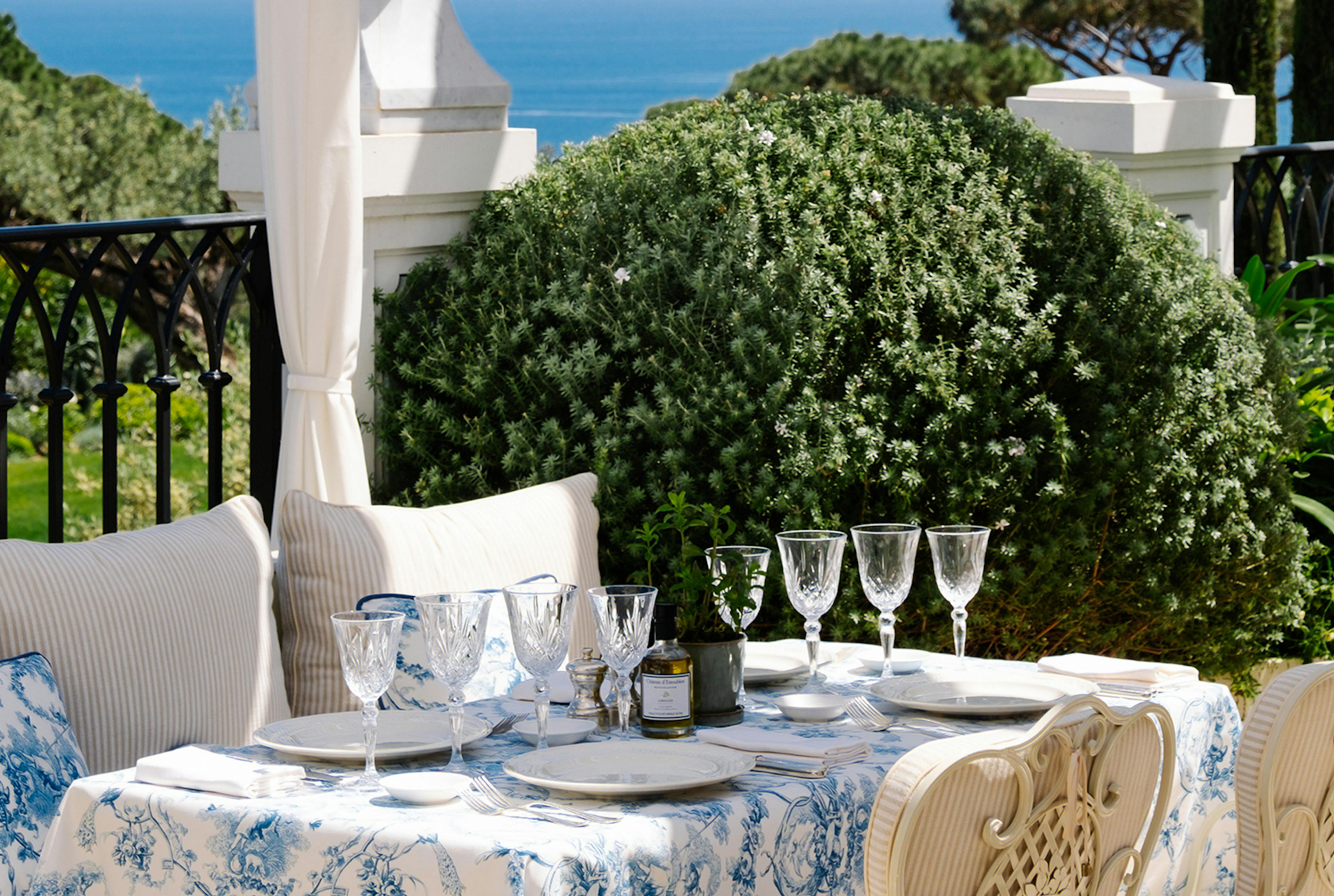 Table de La Messardiere, restaurant Saint Tropez
