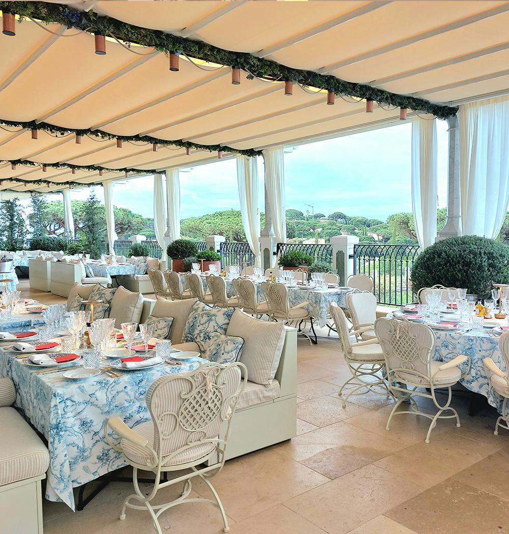 Chateau dxe La Messardiere, restaurant, accueil séminaire, Saint-Tropez