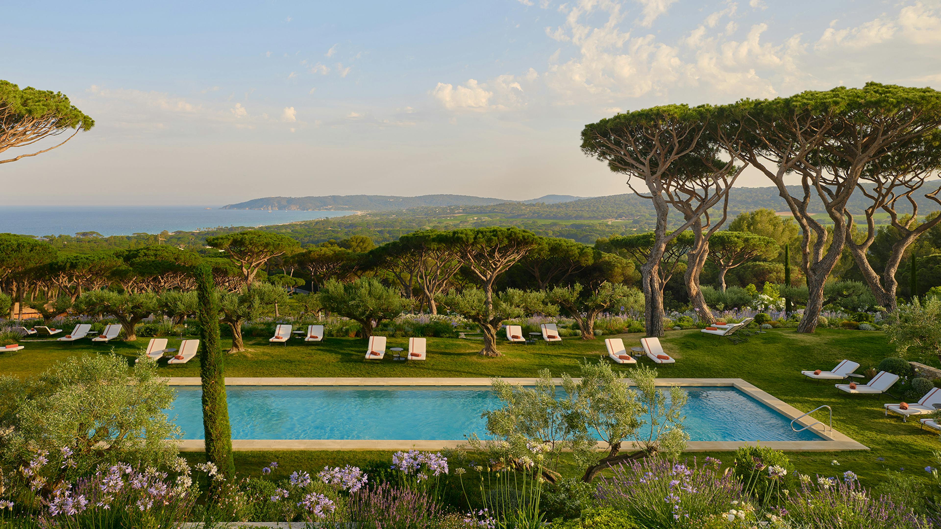 Chateau de La Messardiere, Hotel 5 Ã©toiles, vue Pampelonne