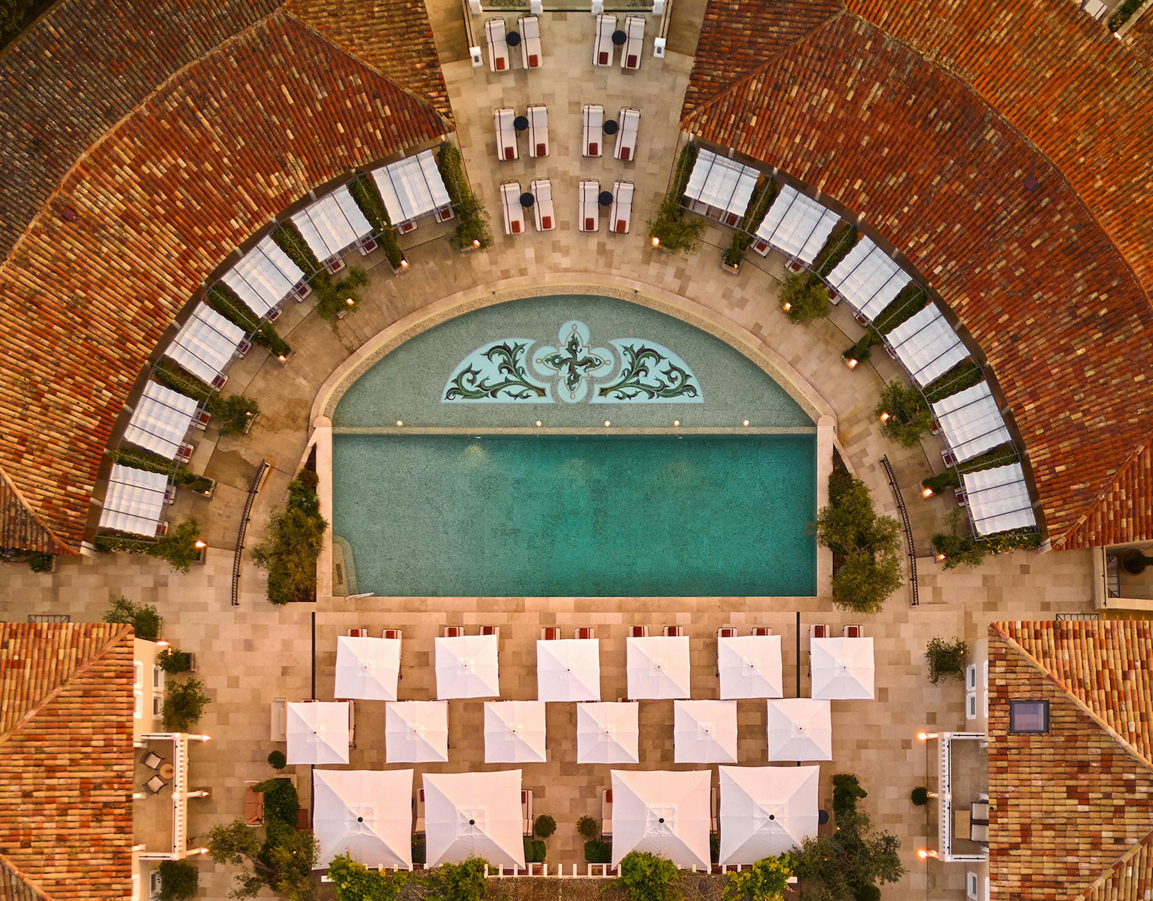 Chateau de La Messardiere, Hotel 5 étoiles, piscine Château