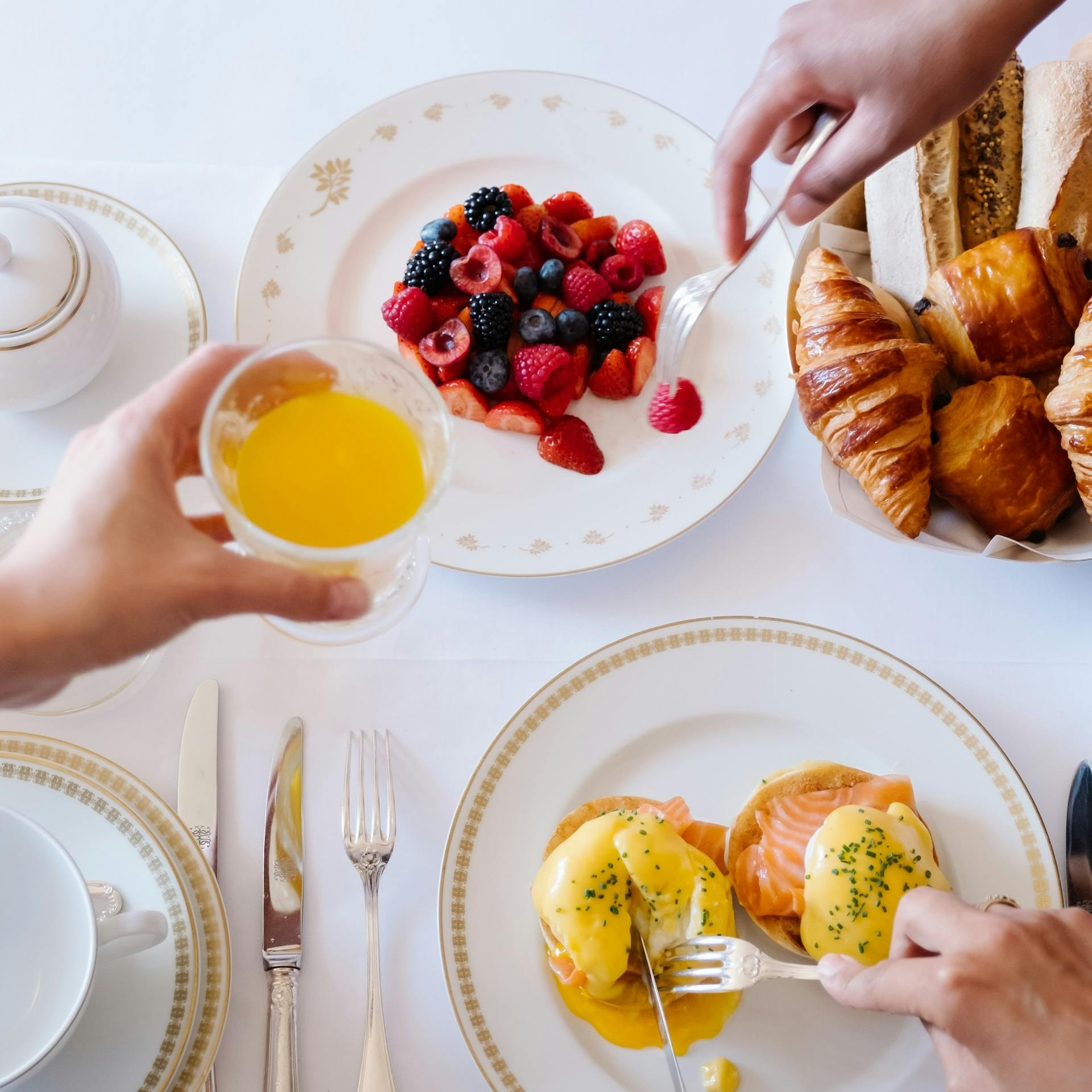 Brunch, hôtel de luxe La Bastide, Airelles Gordes