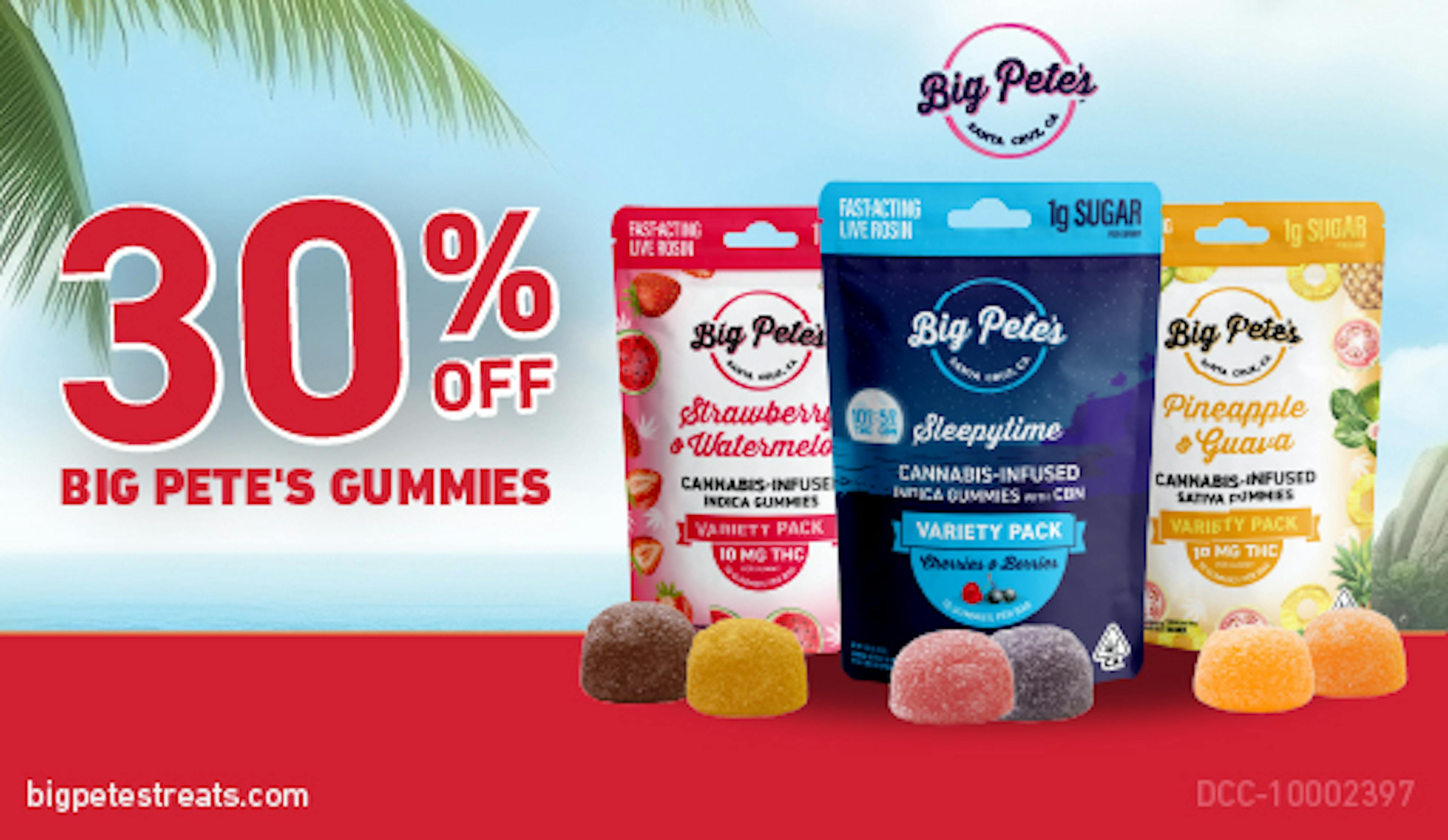 30% off Big Pete's Gummies