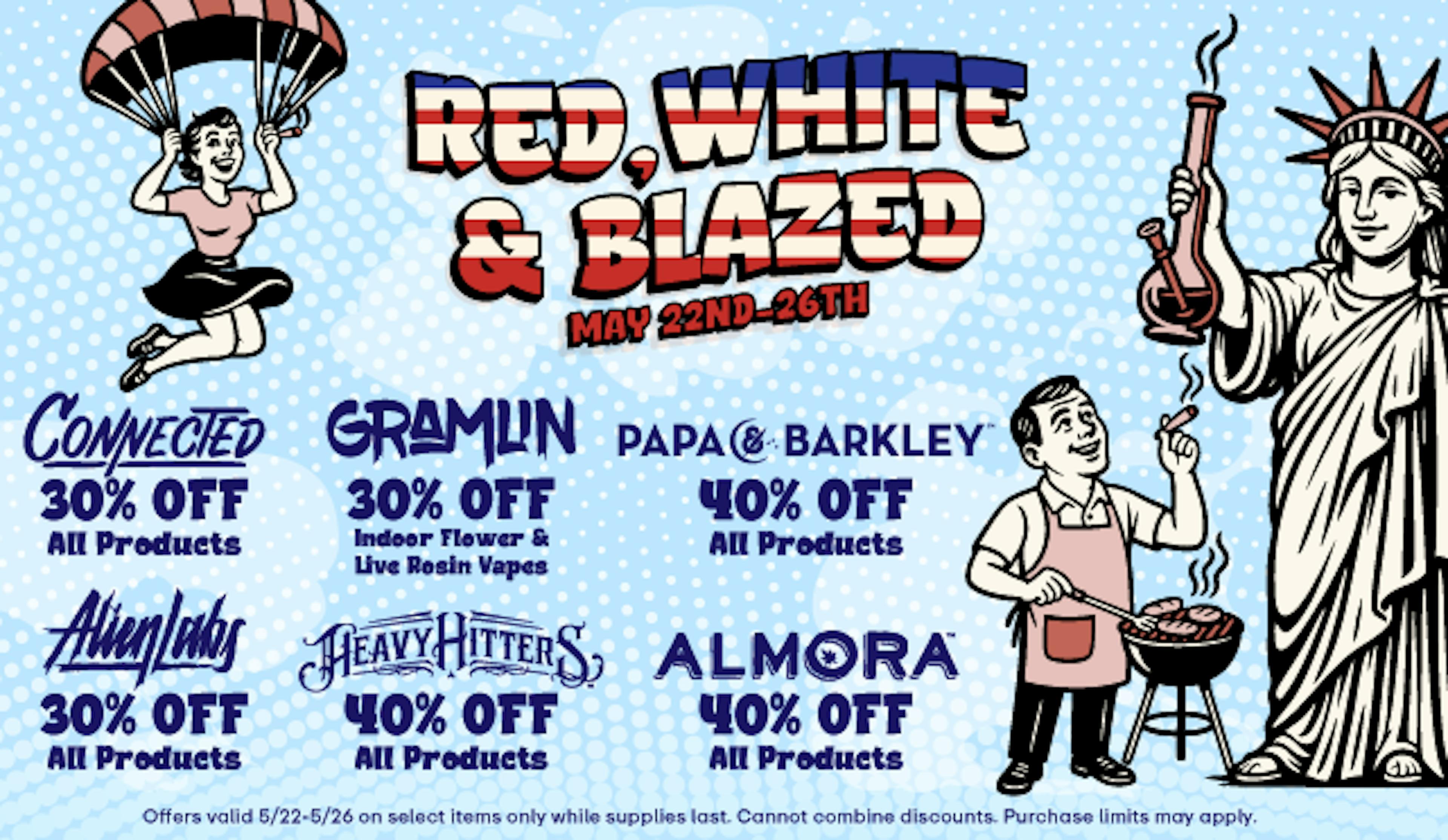 Red, White & Blazed - Up to 40% off