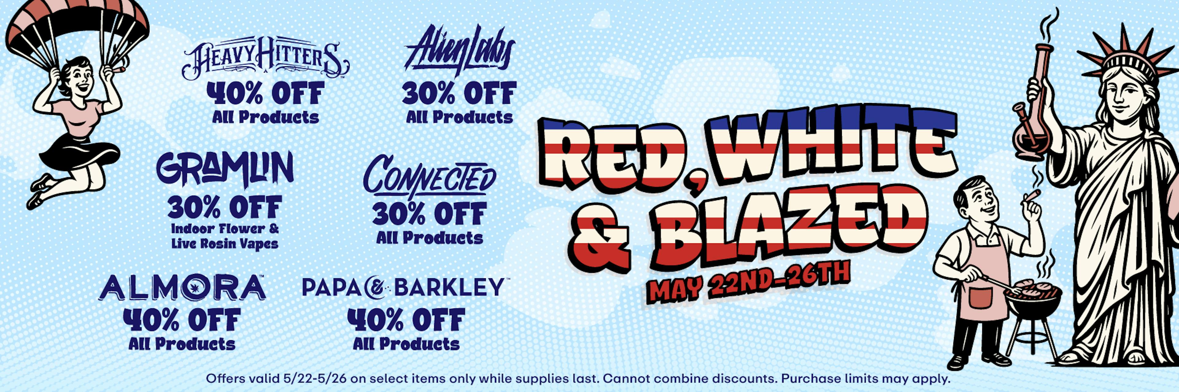 Red, White & Blazed - Up to 40% off
