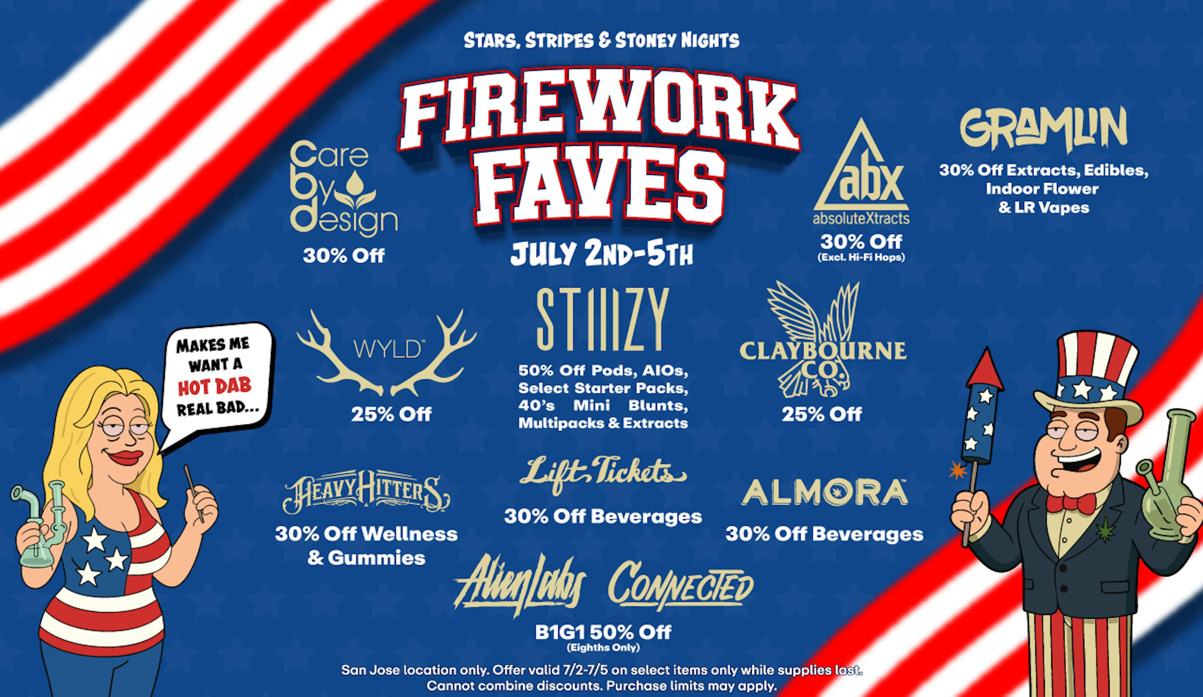Firework Favs - Up to 50% off