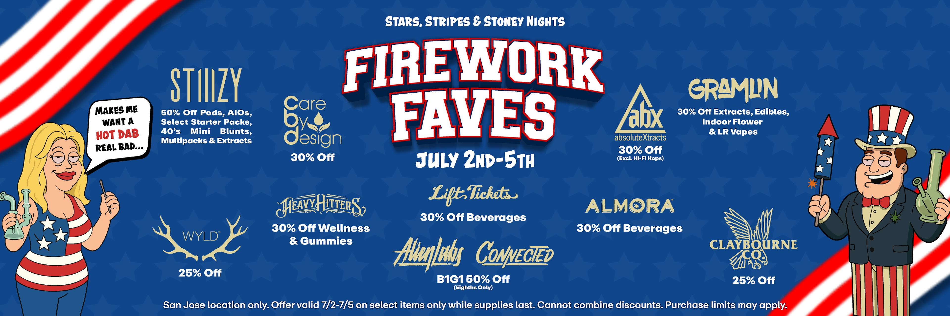 Firework Favs - Up to 50% off