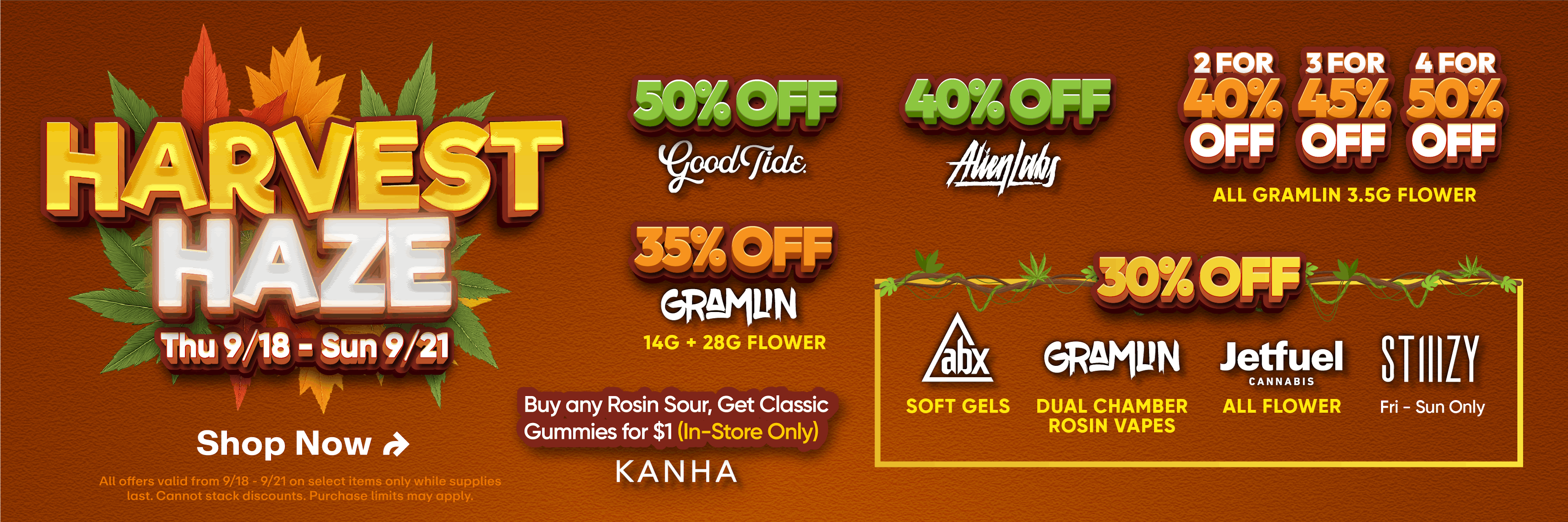 Harvest Haze - Up to 50% off