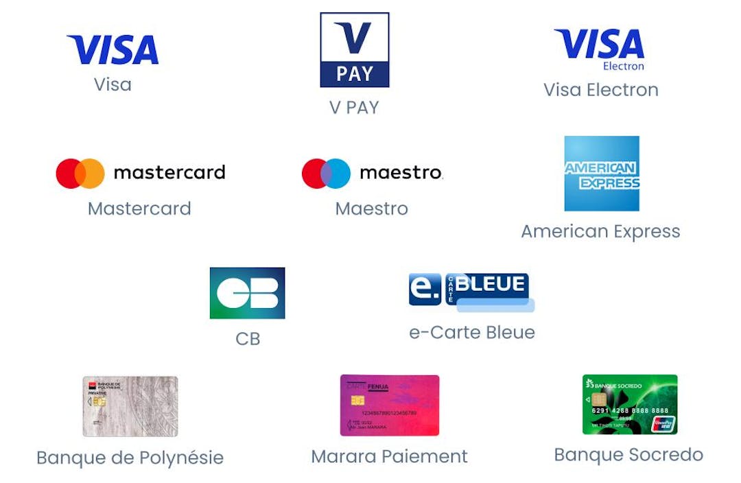 Nos options de paiement Méthodes et informations Air Moana