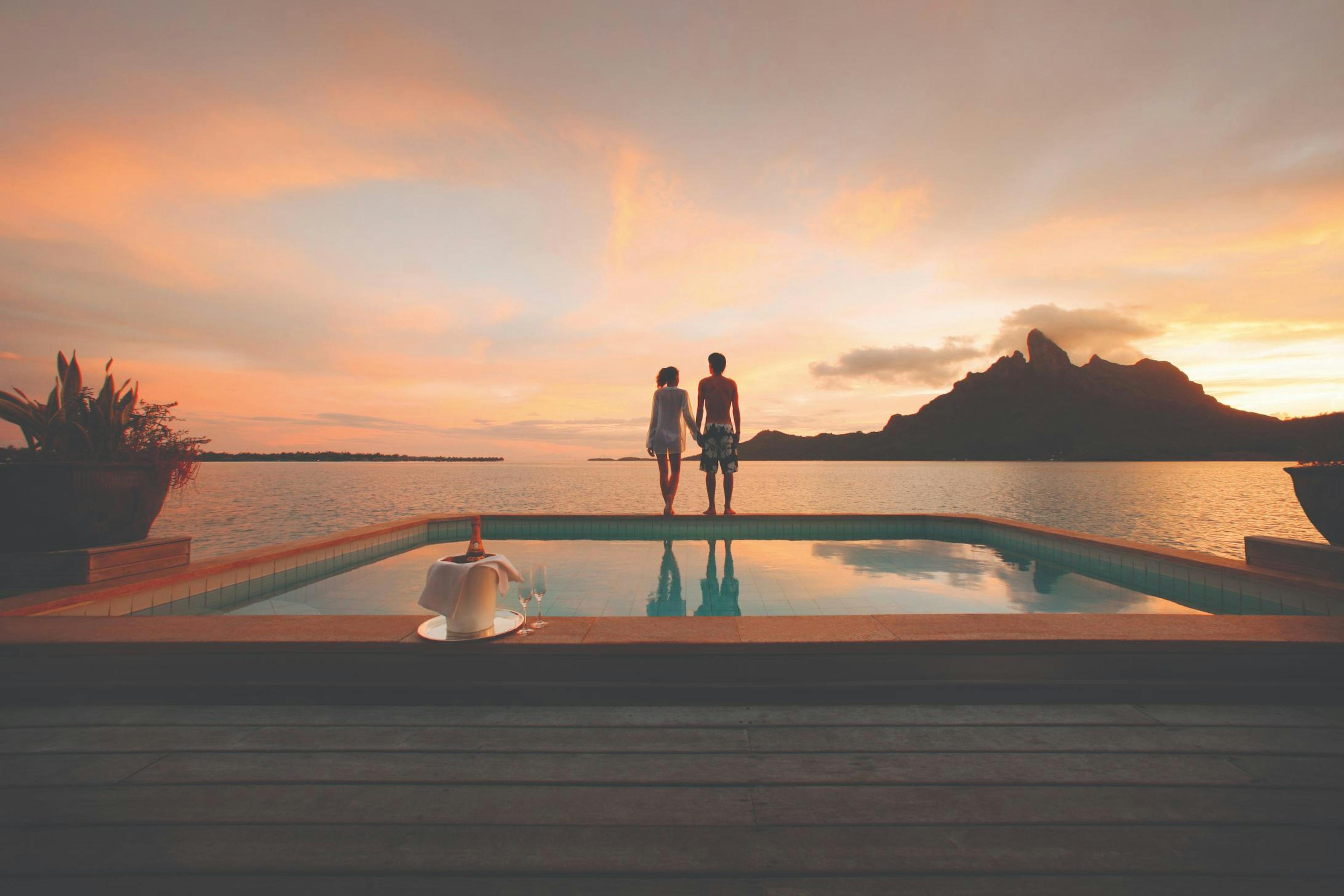 Sunset at Bora Bora