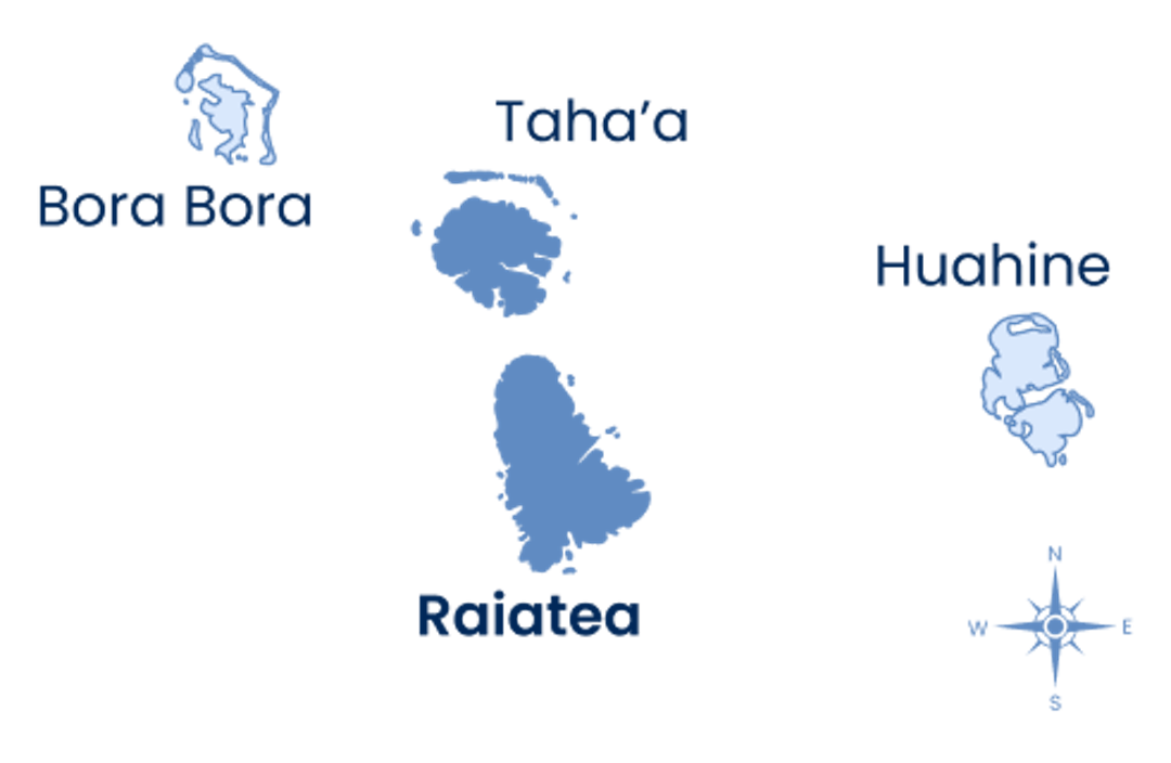 Raiatea Island map