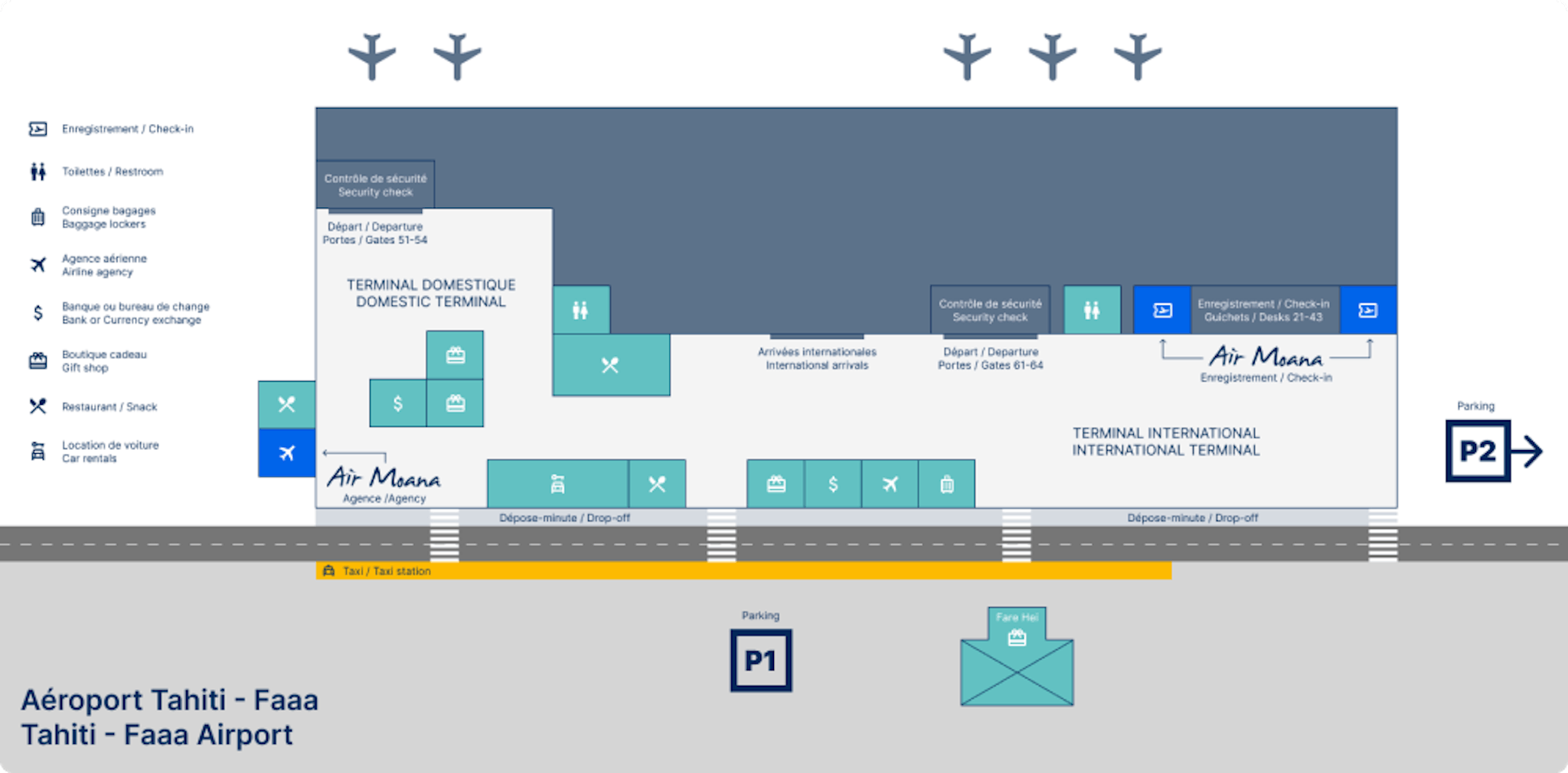 Airport terminal plan