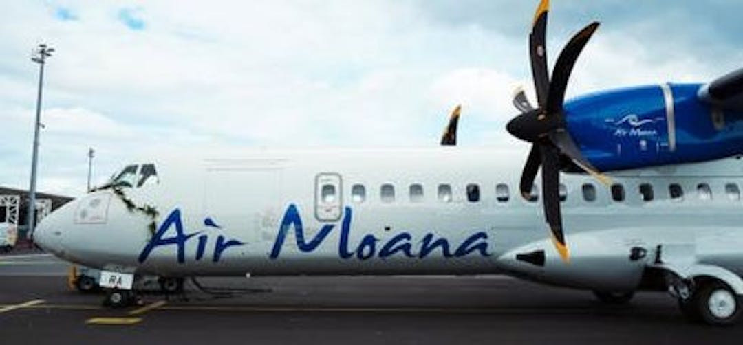 Photo du nouvel avion de Air Moana nommé Poehere