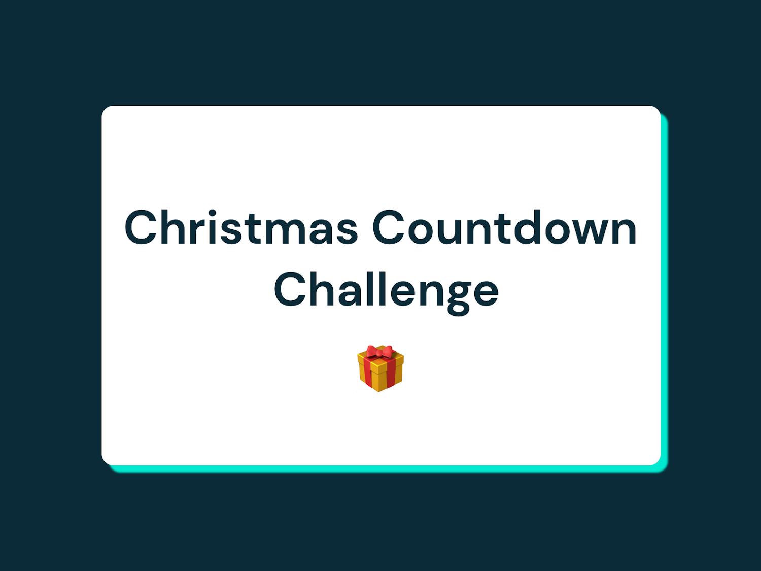 The Christmas Countdown Challenge 🎁 Redefining Rewards