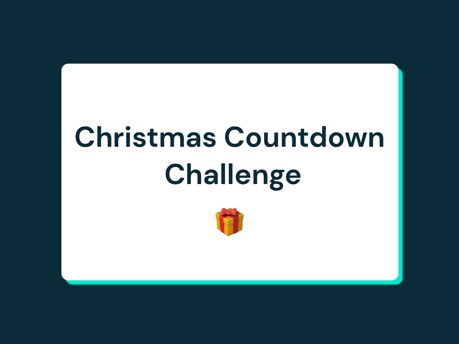 The Christmas Countdown Challenge ��  Redefining Rewards