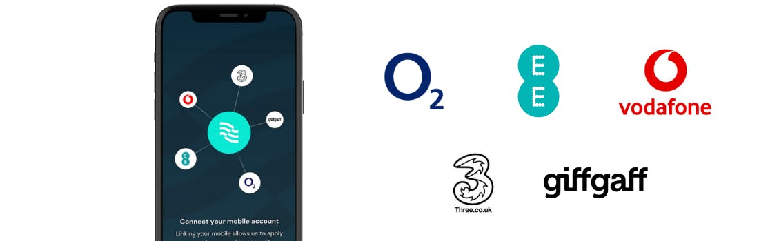 Airtime Rewards mobile network partners including O2, EE, Vodafone, Three and giffgaff