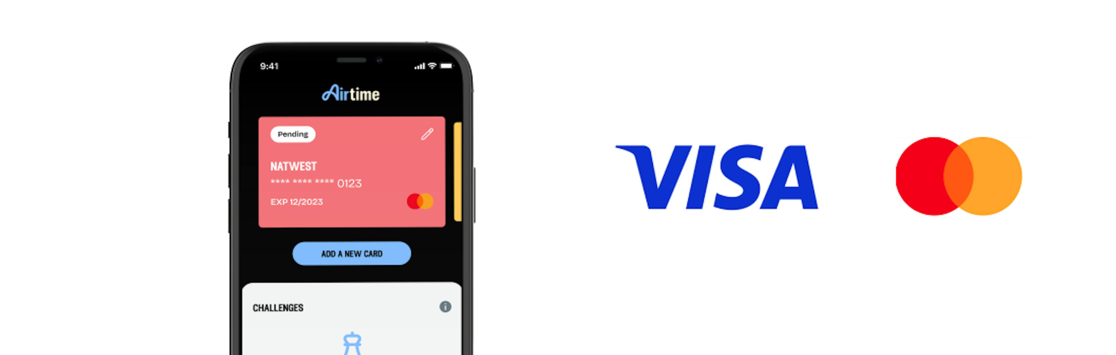 Airtime visa mastercard