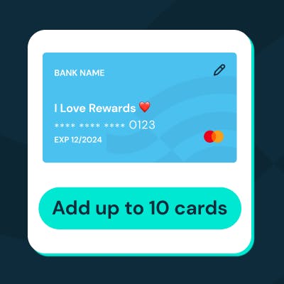 Add a card to start earning