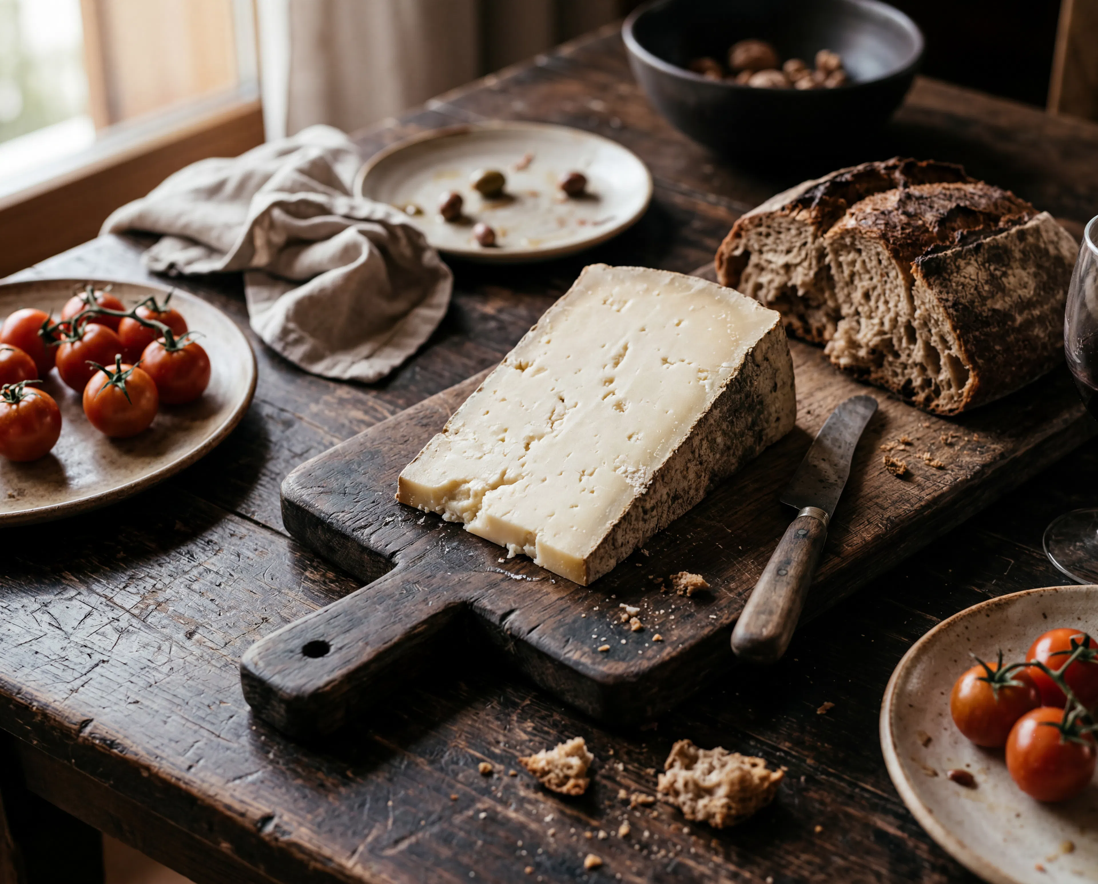 table avec aliments
