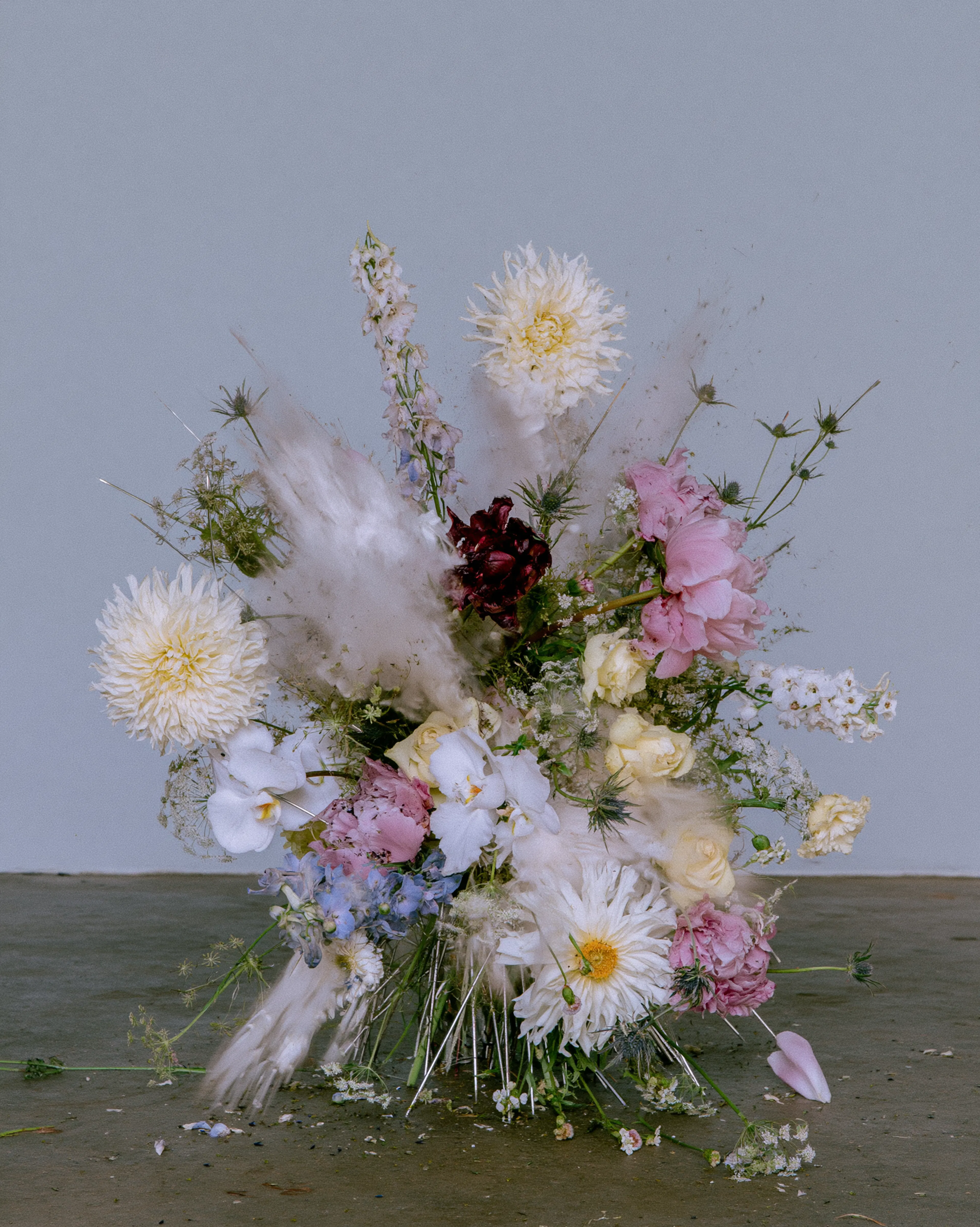 bouquet de fleurs pastels