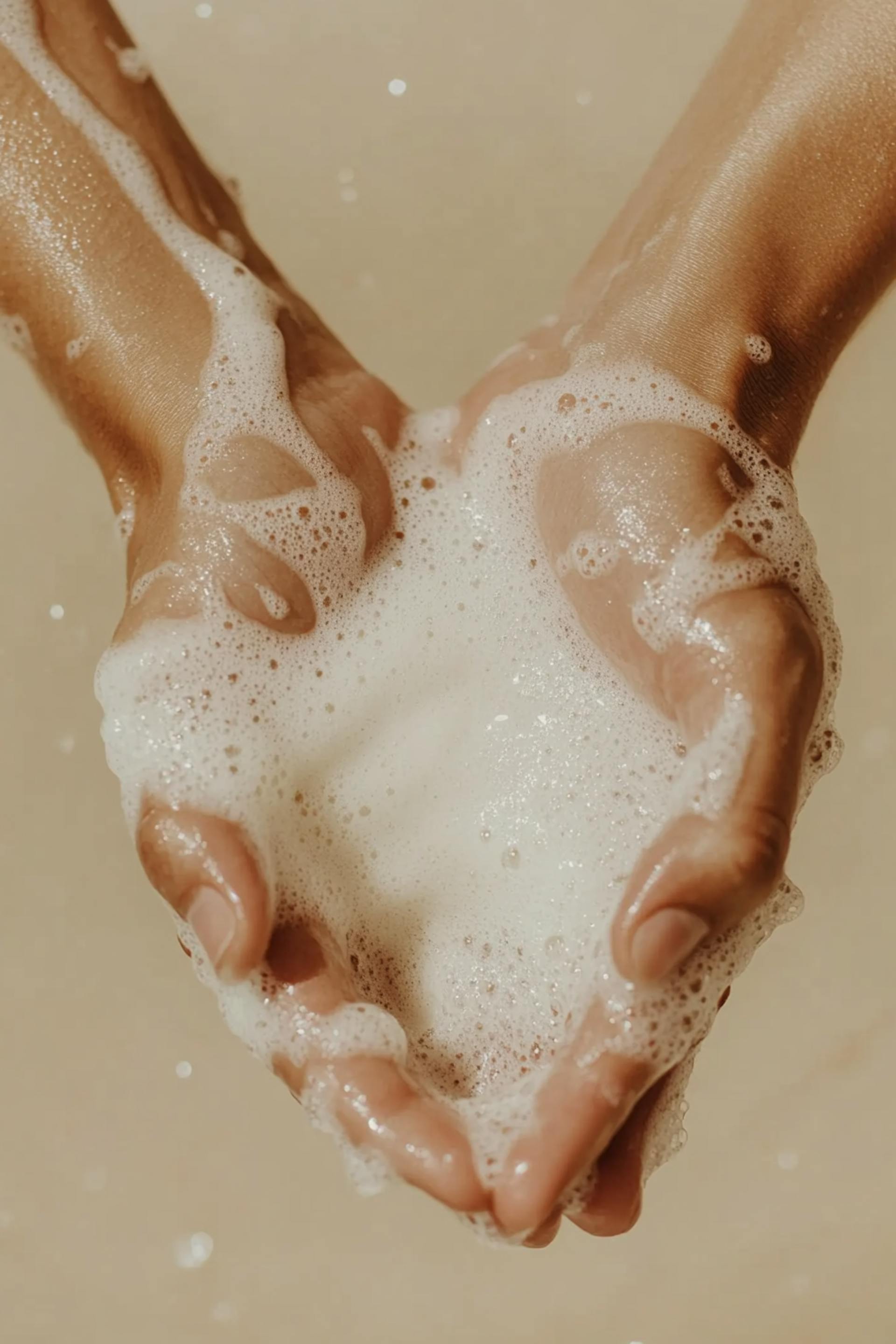 hands with soap 