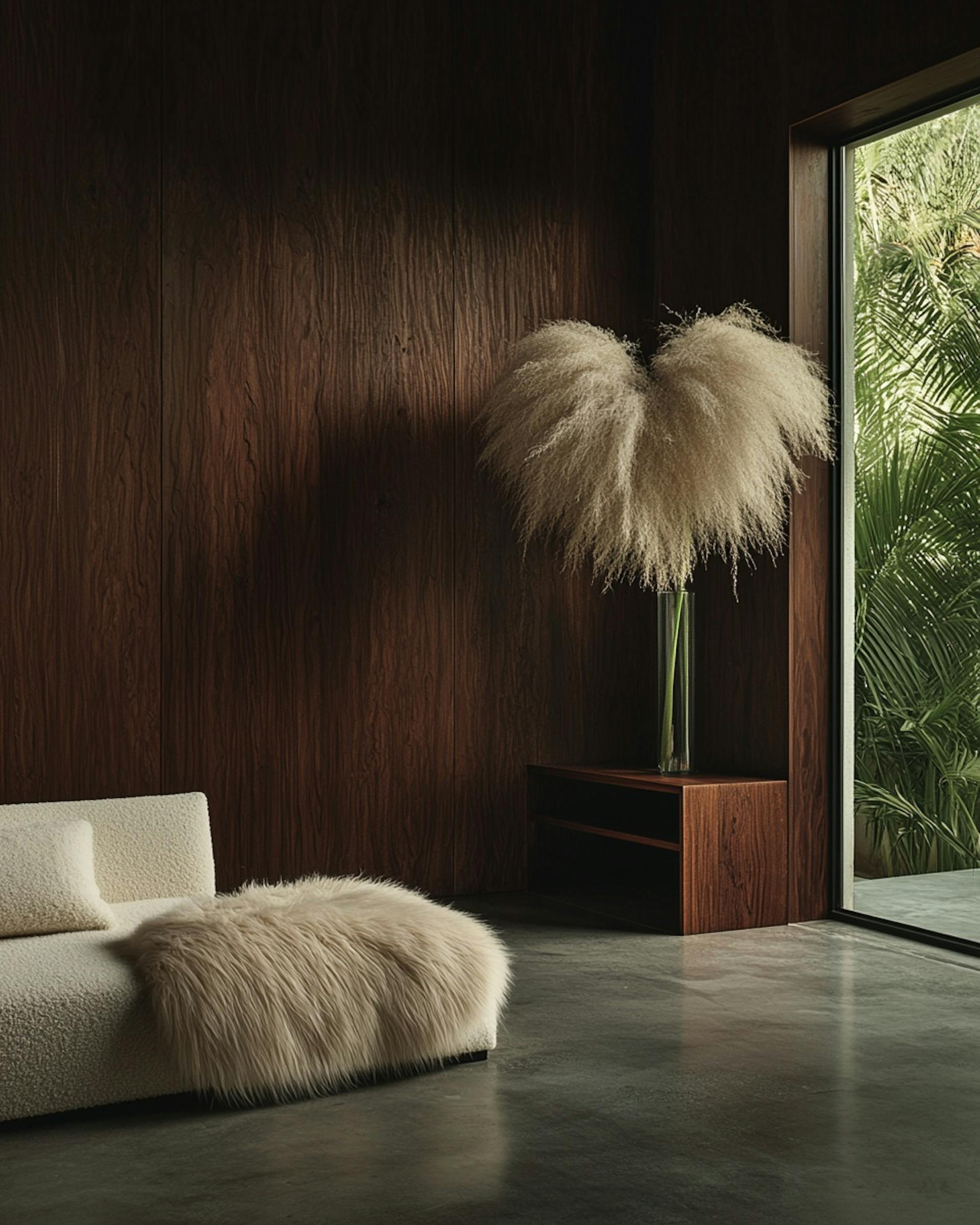 inside of a home with wood texture