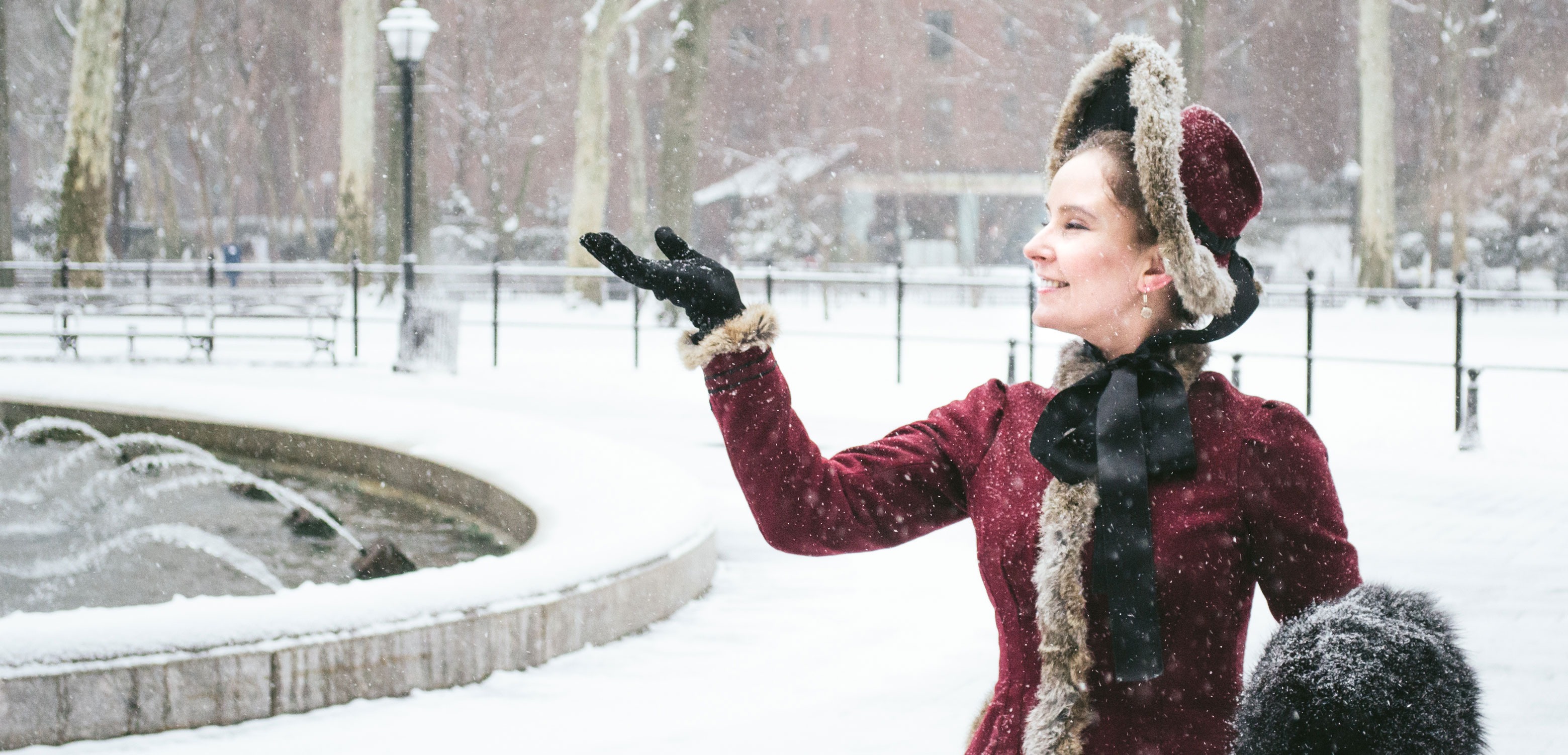 Adventures in Time Art Banner | Victorian Winter Outfit