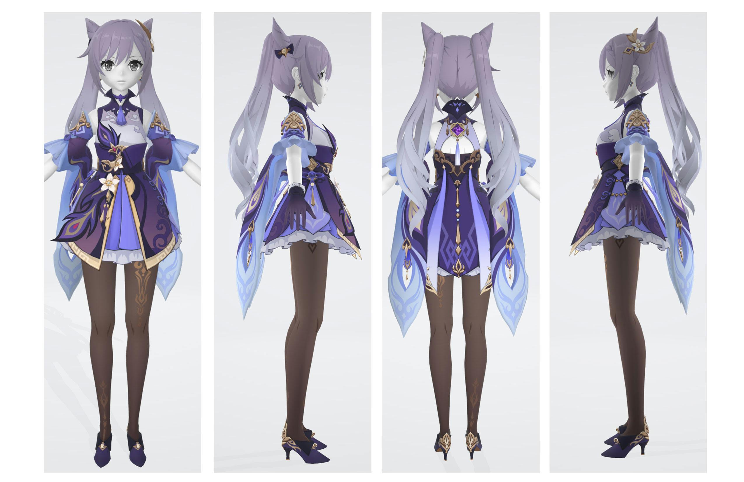 Keqing cosplay construction details games fashion archive