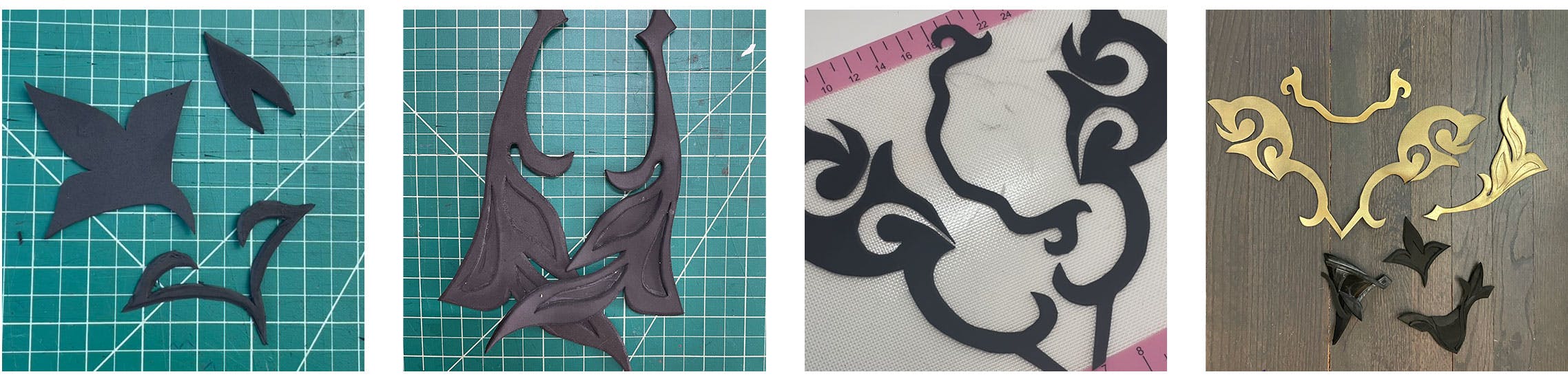 Keqing cosplay construction details eva foam