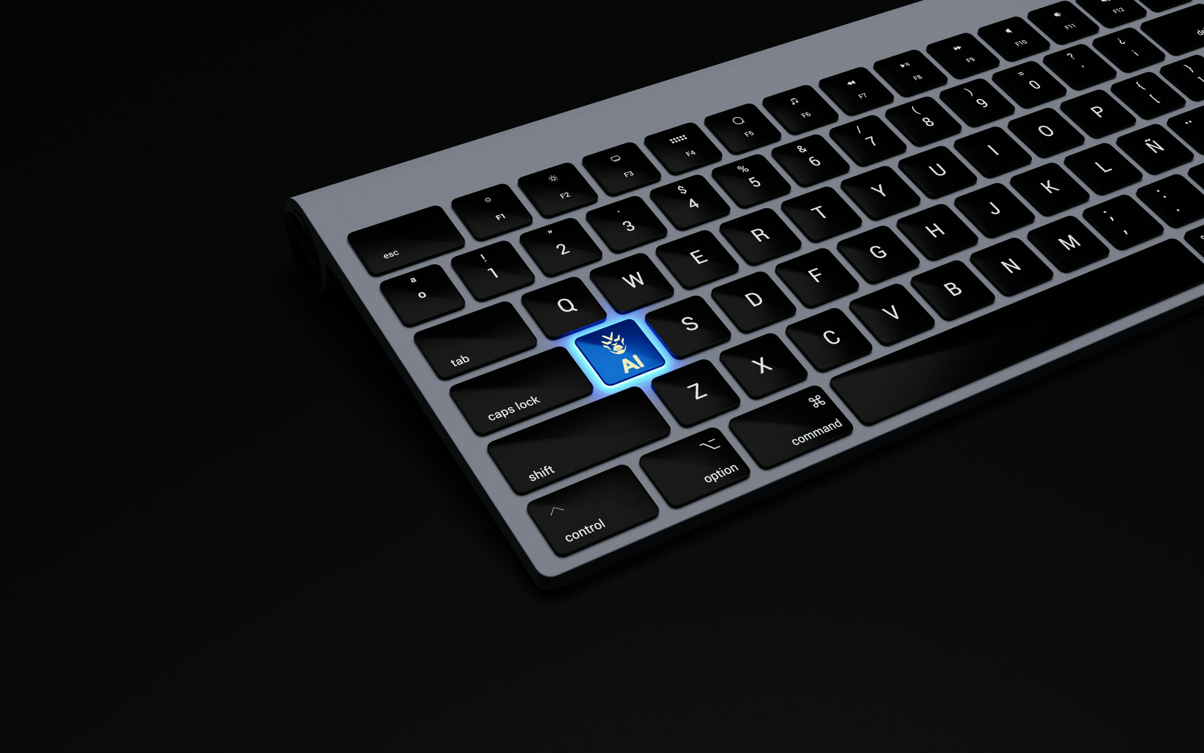 Picture of keyboard with AI key