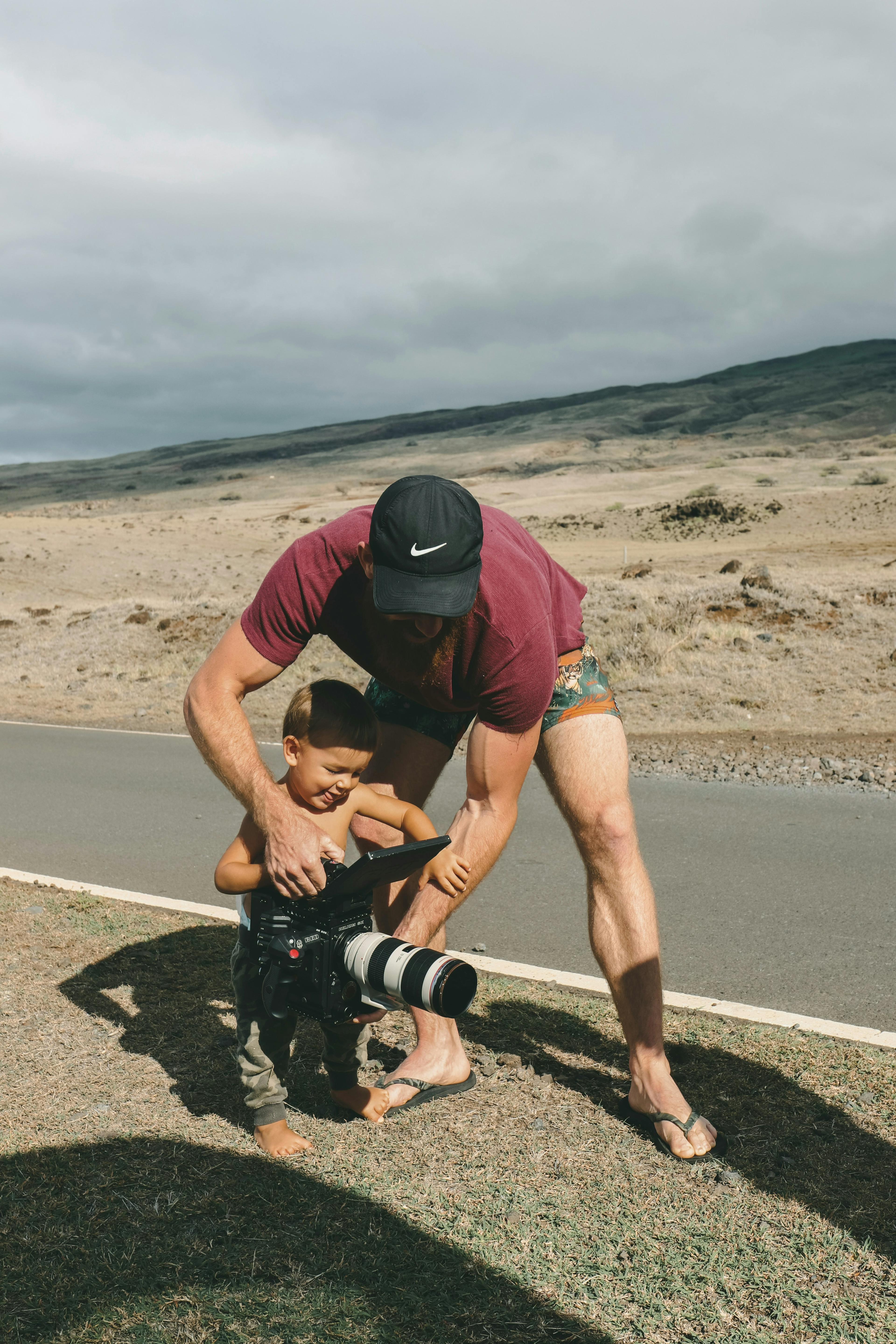 Picture of a man and nephew
