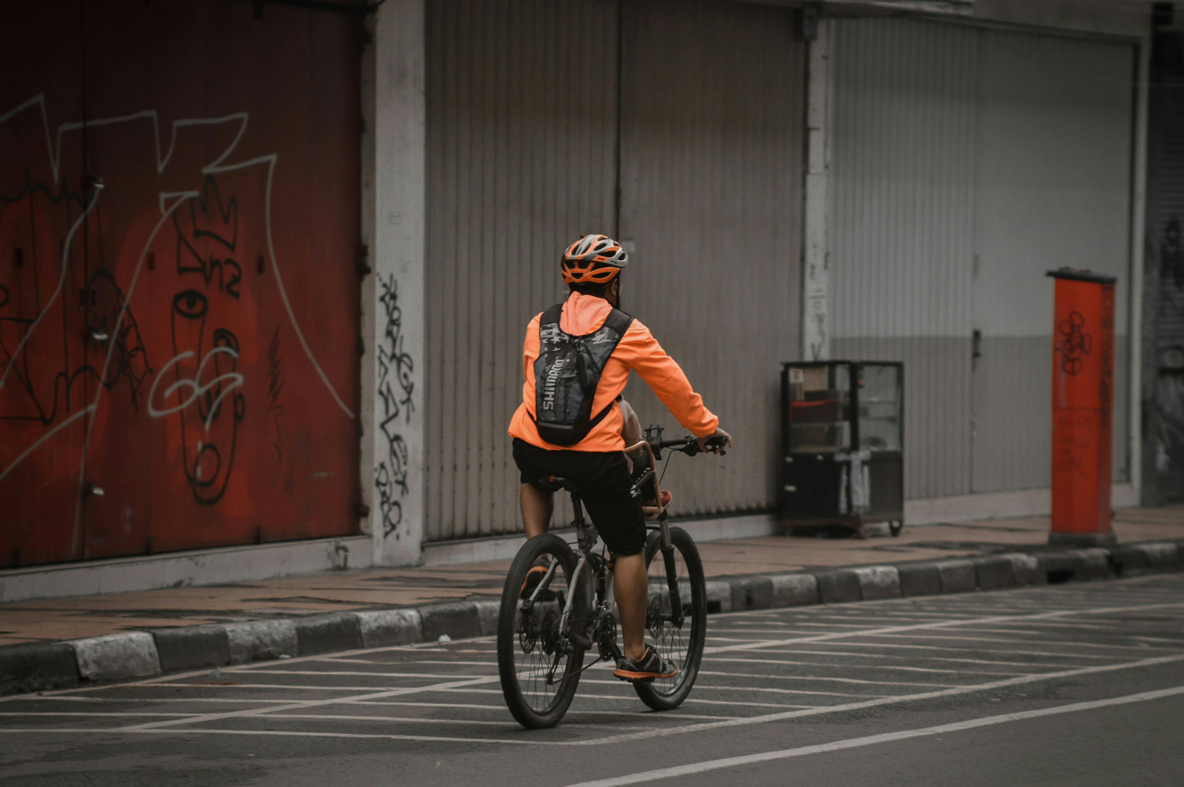 Image of a person cycling