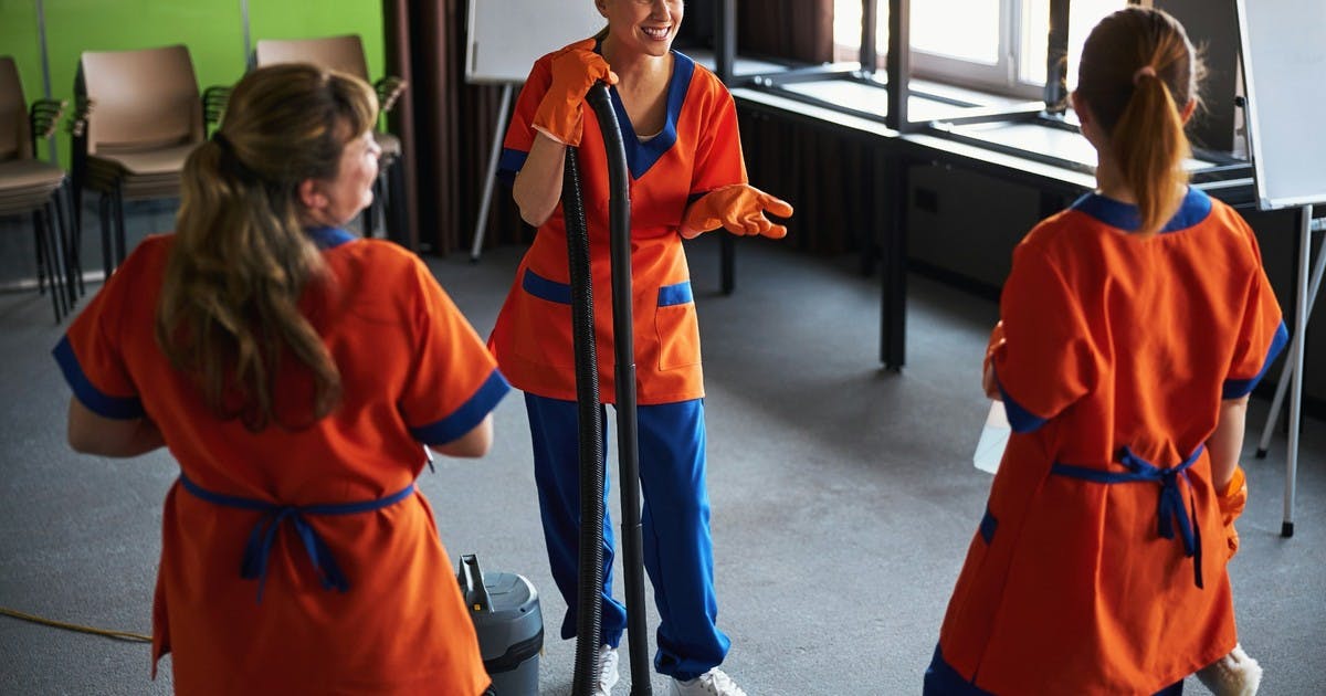 Image of cleaning staff