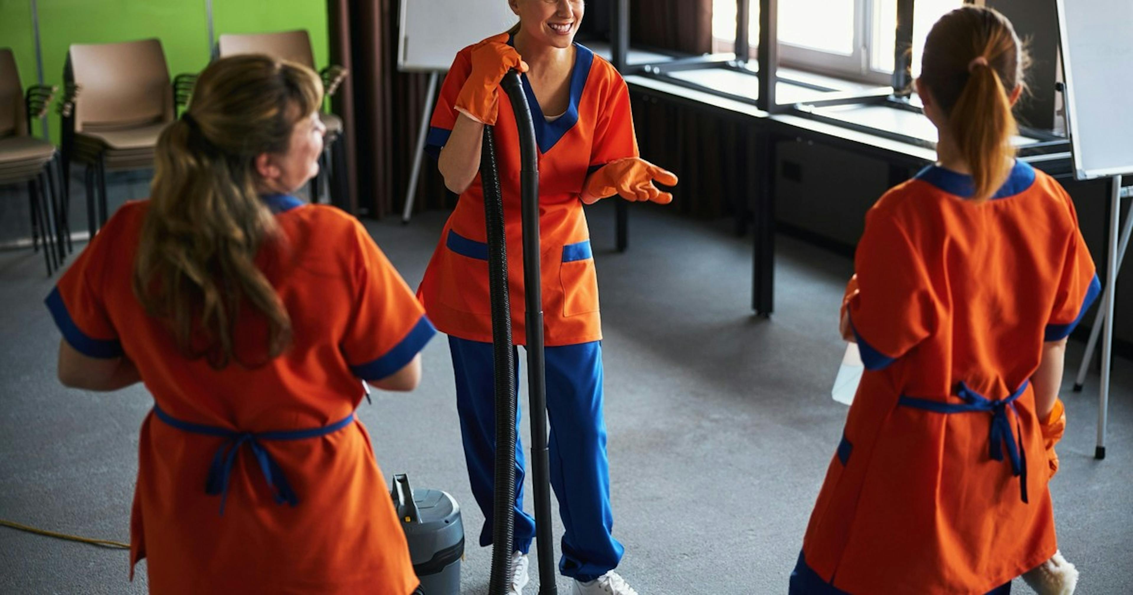 Image of cleaning staff
