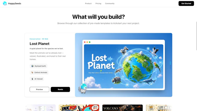 HappySeeds - AI Tool Logo & Interface Preview