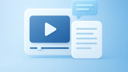 Transcript Any Video - AI Tool Profile and Logo Preview