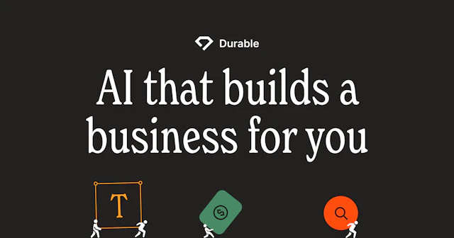 Durable.co - AI Tool Logo & Interface Preview