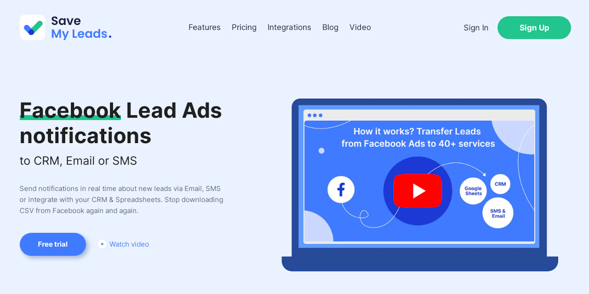 SaveMyLeads - AI Tool Features, UI & Interface Overview
