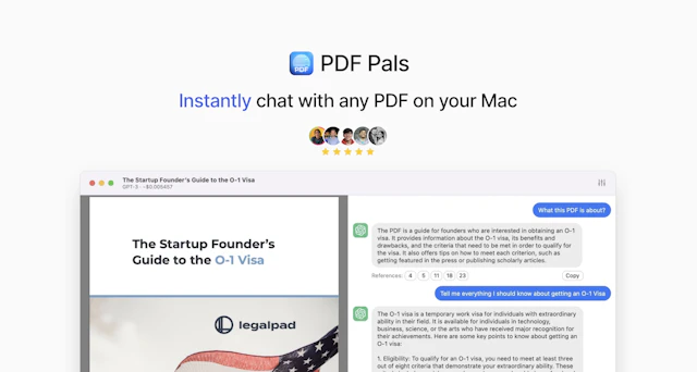 PDF Pals - AI Tool Logo & Interface Preview