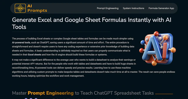 Formula Generator - AI Tool Logo & Interface Preview