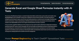 Formula Generator - AI Tool Profile and Logo Preview