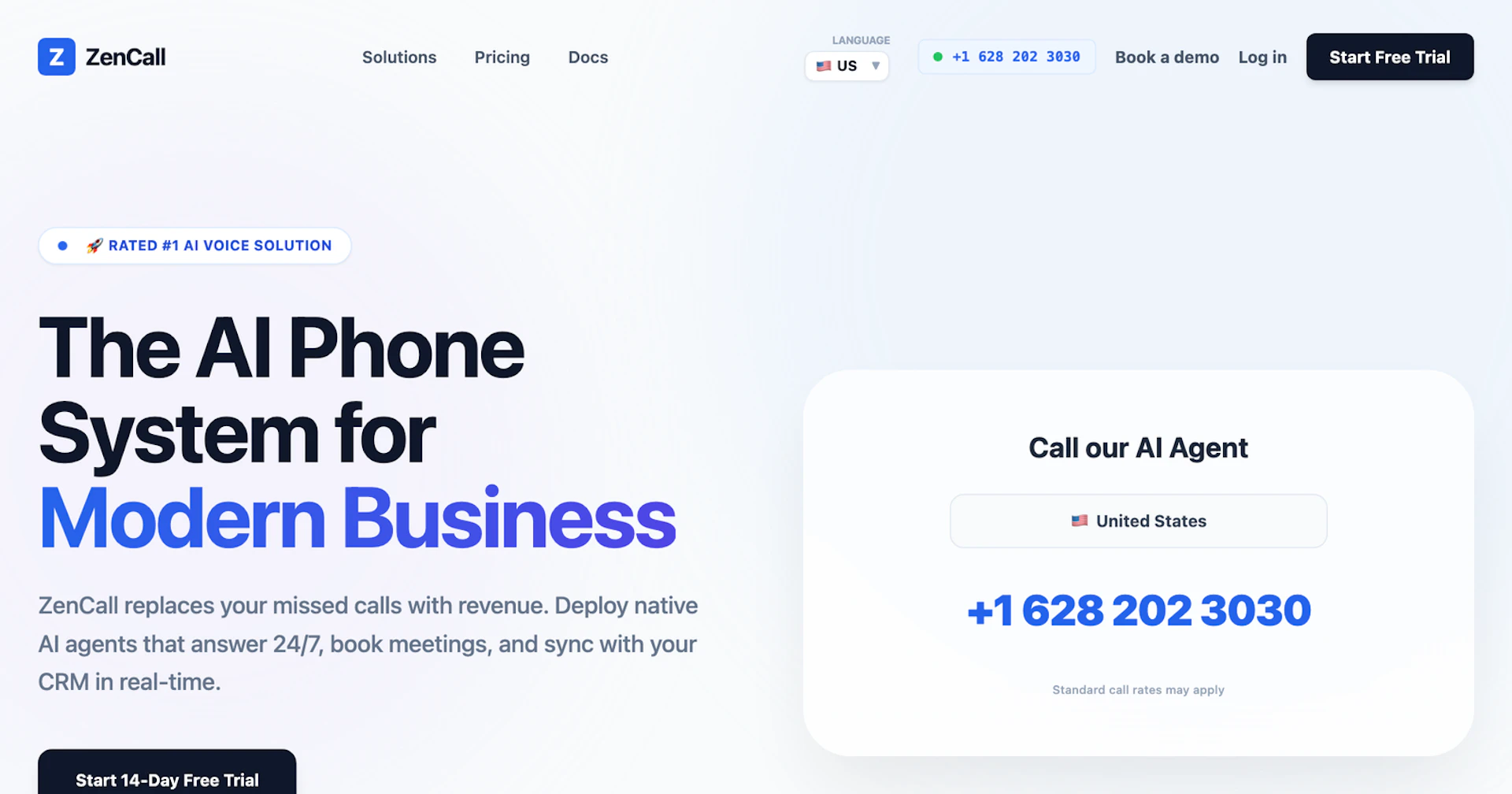 ZenCall.ai - AI Tool Features, UI & Interface Overview