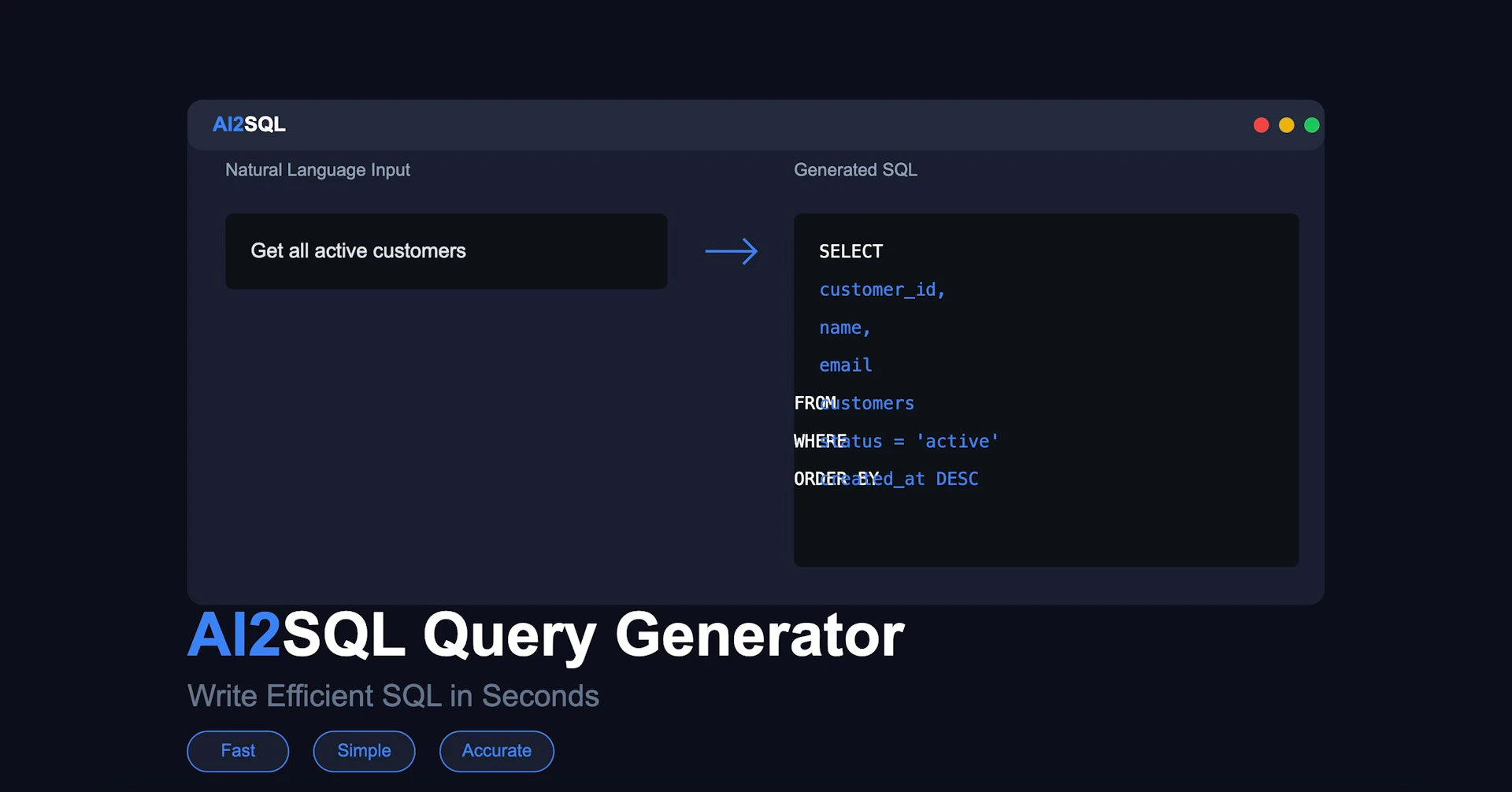 AI2sql - AI Tool Logo & Interface Preview