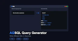AI2sql - AI Tool Profile and Logo Preview