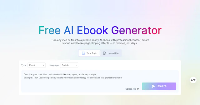 FlipHTML5 AI Ebook Generator - AI Tool Logo & Interface Preview