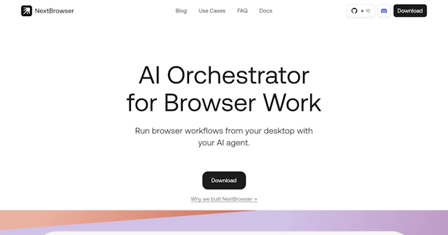 Nextbrowser - AI Tool Logo & Interface Preview