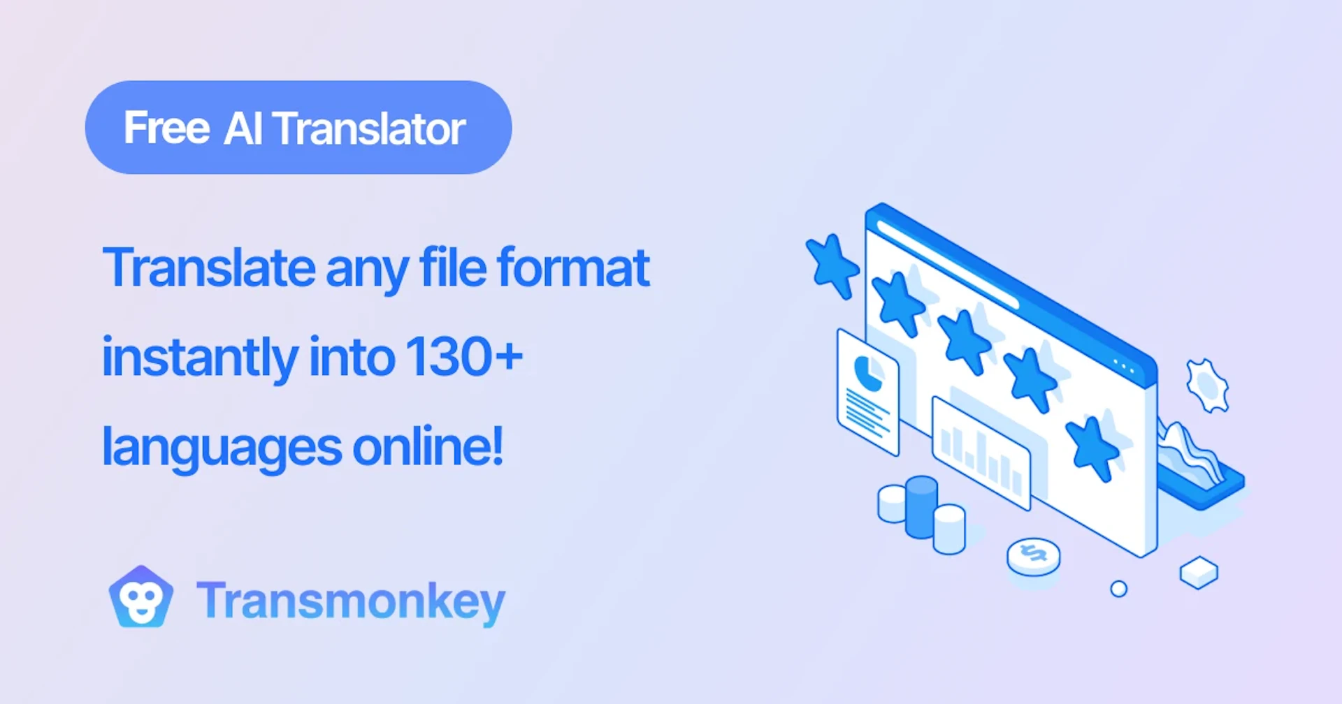 TransMonkey - AI Tool Logo & Interface Preview