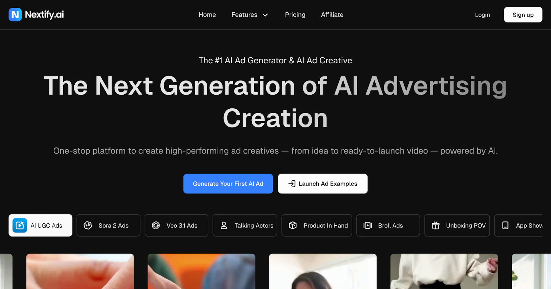 Nextify.ai - AI Tool Features, UI & Interface Overview