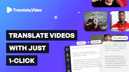TranslateVideo - AI Tool Profile and Logo Preview