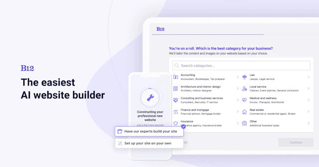 B12 - AI Tool Logo & Interface Preview